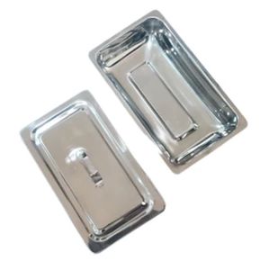 Plateau à instruments manuel en acier inoxydable de qualité supérieure avec couvercle 9x5 pouces, pour hôpital, chirurgie générale, certifié ISO13485 - Product Image 2