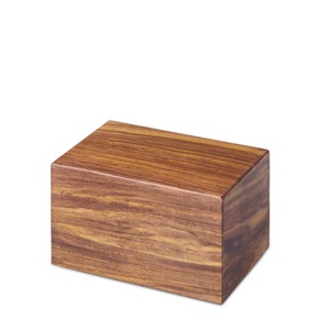 Urna Funeraria de Madera Sólida para Cenizas Humanas Adultas, Acabado en Madera Natural, Diseño Duradero, Urna Decorativa Conmemorativa para Cenizas de Adultos - Product Image 1