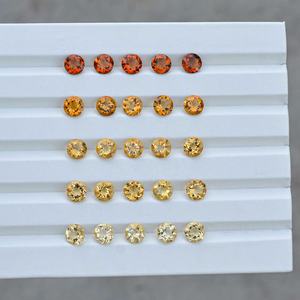 9mm Naturel Citrine Facettes Forme Ronde Calibré Lâche Gemme Superbe Lustre Parfait Pierre De Coupe Livraison Gratuite En Ligne - Product Image 2