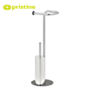 Support de papier toilette en métal à plusieurs niveaux, finition nickel, design moderne, accessoire de salle de bain, fabrication taïwanaise (MIT OEM) - Product Image 5