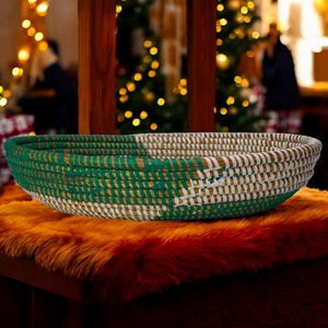 Panier ovale en herbe tressée pour fruits, panier de rangement fait main, vente en gros, écologique, fabriqué au Vietnam - Product Image 5