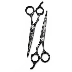 Ciseaux de coiffure professionnels en acier inoxydable, lame tranchante, manche long, pour droitiers, pour utilisation en salon de coiffure - Product Image 1