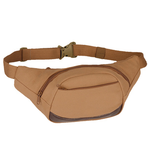 Sac banane léger en toile imperméable, sacoche de sport à bandoulière réglable avec fermeture éclair, idéal pour les voyages, personnalisable avec logo - Product Image 3
