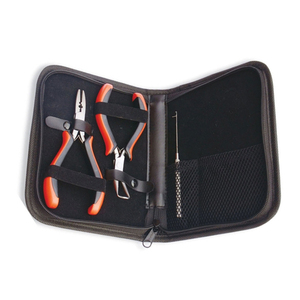 Top Quality Needle Nose Hair Extension <b>Pliers</b> Kit German Stainless Steel Hair <b>Pliers</b> Tool <b>Set</b> With Grip Handle And Zipper Pouch - Product Image 1