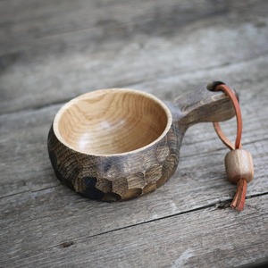 Taza Kuksa Hecha a Mano al por Mayor, Taza de Café de Madera para Acampar, Hacer Senderismo, Actividades al Aire Libre y Viajes, por M/S SHAAD HANDICRAFTS - Product Image 5