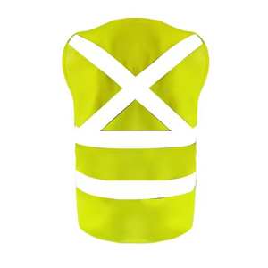 Chaleco de Seguridad de Alta Visibilidad en Poliéster para Ingenieros, con 2 Tiras Reflectantes y Logotipo Personalizable - Product Image 2