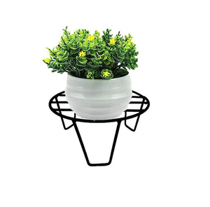 Metal <b>Hanger</b> Planter Pot With Circular Design Metal Hanging Planter <b>Stand</b> For Flower Green Plant Desktop Use - Product Image 3