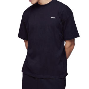 Camiseta de algodón para hombre al por mayor, cuello redondo, lisa, esencial, estilo streetwear, para fabricación OEM, marca privada, pedidos al por mayor - Product Image 1