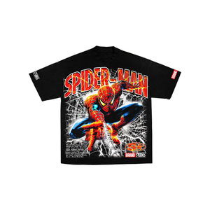 เสื้อยืดผู้ชายลายสไปเดอร์แมน แขนสั้น ทรงปกติ ผ้าคอตตอนเจอร์ซีย์ สไตล์ลำลอง คอกลม - Product Image 1