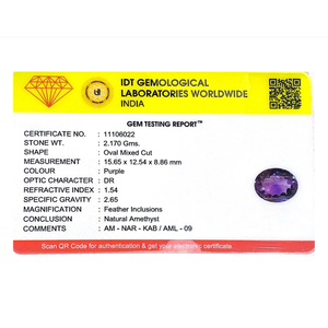 Handcrafted 10.85 Carat Emerald Cut Amethyst Loose Gemstone for Fine Jewelry - Product Image 4