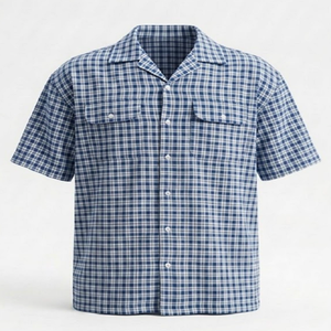 Chemise élégante pour homme à petits carreaux, formelle et décontractée, 100% coton, mélange de fibres, style smart casual, qualité export OEM - Product Image 3