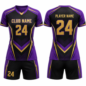 Camiseta de Voleibol Unisex Personalizada MEGAMAPLE, 100% Poliéster, Color Granate, Negro y Dorado, Sublimada, Transpirable, Uniforme de Equipo para Adultos - Product Image 1