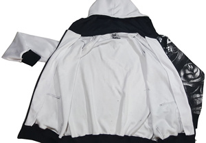Sudaderas con capucha estilo universitario con cremallera, letras de chenilla, puños acanalados, inspiradas en el streetwear, OEM, poliéster/algodón, cortavientos - Product Image 2