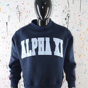 Sudadera Alpha XI con Capucha Azul Marino, Hecha a Medida con Hilos Finos, 100% Algodón, de Secado Rápido y Transpirable para Invierno - Product Image 1