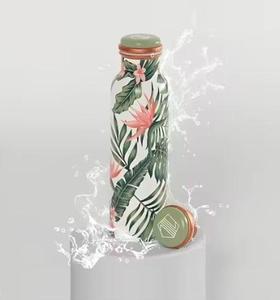Tropical Rainforest Copper Water <b>Bottle</b> Exotic Botanical Print Metal Drink <b>Flask</b> Leakproof Everyday Carry <b>Bottle</b> Collection - Product Image 1