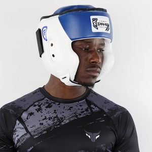 Protector de Cabeza para Boxeo FARABI, Casco Protector de Espuma con Cierre de Velcro para Adultos, Uso Deportivo, Casco de Artes Marciales XXL, Taekwondo - Product Image 4