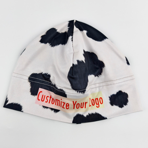 Camouflage Knit Beanie Hat Warm <b>Winter</b> <b>Cap</b> Soft Stretch Cuffed Skull <b>Cap</b> Outdoor Casual Unisex Headwear with Embroidered Label - Product Image 4