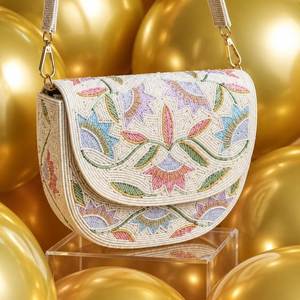 2026 New Arrival Embroidery <b>Seed</b> Bead Shoulder Bag <b>for</b> Party Event Gift Crossbody Purse Women Designer Fashion Handbag Wholesale - Product Image 1