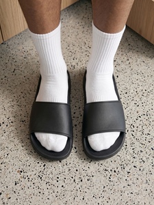White <b>Mens</b> Solid Dress <b>Socks</b> Mid Calf Cotton Spandex Elastic <b>Ribbed</b> Cuff Breathable Business Trouser Walking Soft Footwear <b>Socks</b> - Product Image 5