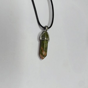 <b>Quartz</b> Hexagonal Agate Bullet Pendulum Crystal Amethyst Pendant <b>Necklace</b> for Women and Men - Product Image 3