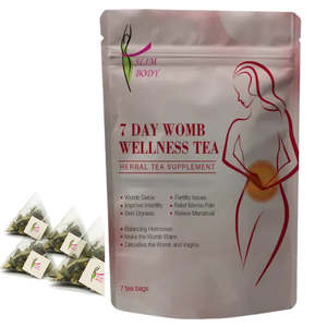 Thé aux herbes pour le bien-être de l'utérus Livewell, 7 sachets de thé, détoxification de l'utérus, équilibre hormonal, soulagement des règles - Product Image 1