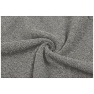 Cárdigan de cuello en V hecho a medida ODM OEM para mujer, cárdigan de manga larga de cara delgada con posición frontal del logotipo, diseño holgado - Product Image 5