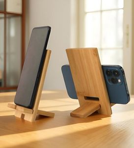 Support de téléphone en acrylique fait main de haute qualité avec incrustation en bois par NEHA ENTERPRISES, décoration de table de forme irrégulière sur le thème des animaux - Product Image 3