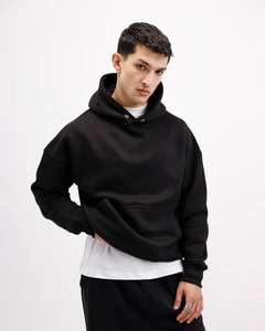Sudadera con Capucha para Hombre, 100% Algodón, Personalizable con Logotipo, Hombros Caídos, Estampado Personalizado, Talla Grande, Gruesa - Product Image 2