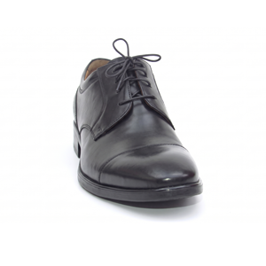 Chaussures habillées Oxford Derby en cuir noir pour hommes, à lacets, bout pointu, pour le bureau et les occasions formelles, vente en gros - Product Image 3