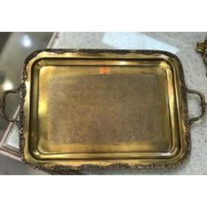 Plateau de service de luxe en aluminium haut de gamme, vaisselle métallique de qualité supérieure pour hôtel, restaurant, maison, cuisine, banquet, salle à manger - Product Image 5