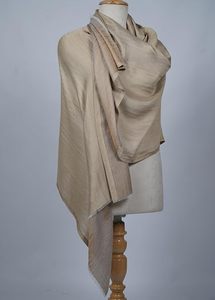 Elegante chal reversible Zari para mujer, suave, de dos tonos, diseño exclusivo, estilo étnico, bufanda de moda para festivales. - Product Image 4