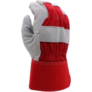 ถุงมือทำงานหนังวัวแท้คุณภาพสูง พรีเมียม สำหรับงานอุตสาหกรรม ถุงมือนิรภัยแบบแคนาดา ป้องกันมือสำหรับงานหนัก - Product Image 1