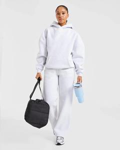 Pantalon large décontracté en polaire pour femme, idéal hiver et automne, style sport ample, coupe droite, pour l'extérieur - Product Image 5