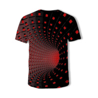 T-shirt en polyester/coton tricoté personnalisé avec éclairage LED activé par le son et clignotant pour la promotion et la publicité lors de fêtes