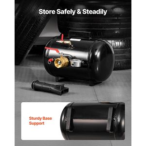 Pressa per pneumatici ad aria per impieghi gravosi da 5 galloni/18,9 L, pressione operativa 87-116 PSI, strumento di fissaggio pneumatico per riparazione pneumatici - Product Image 6