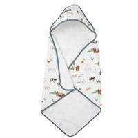 Serviette à capuche pour nouveau-né en mélange de coton biologique, tricotée, douce, absorbante, séchage rapide, respectueuse de la peau, écologique, haute densité GSM, OEM