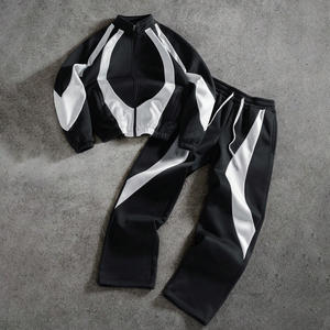 Conjunto de 2 piezas de ropa deportiva a prueba de viento para hombre y mujer, para gimnasio, correr y actividades al aire libre. - Product Image 6