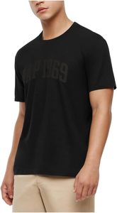 เสื้อยืดโอเวอร์ไซส์ OEM ผ้าฝ้ายยืดหยุ่น ระบายอากาศดี พิมพ์ลายพัฟฟ์ เรียบง่าย สำหรับออกกำลังกาย ทรงหลวม สั่งทำได้ ออกแบบสำหรับผู้ชาย คอกลม - Product Image 4