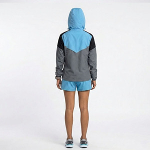 OEM Mens 3PCS Waterproof Lightweight Polyester Activewear Set Hoodie <b>Jacket</b> T-Shirt Shorts Running Gym <b>Workout</b> Wear - Product Image 4