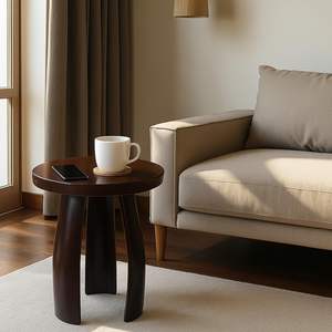 Table basse d'appoint en bois antique, traditionnelle, durable et écologique pour salon, chambre, balcon, intérieur et extérieur - Product Image 2