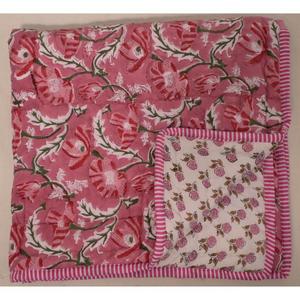 Couverture classique en coton fleuri pour tout-petit, réversible, faite à la <span class=keywords><strong>main</strong></span>, couette bébé été/hiver, personnalisable, literie de crèche, <span class=keywords><strong>cadeau</strong></span> de naissance - Product Image 6