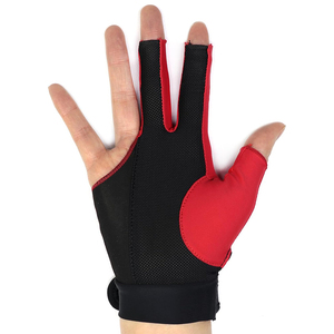 Guantes de billar de 3 dedos para práctica de snooker, diseño más reciente, color personalizado, para hombre y mujer, los más vendidos. - Product Image 4