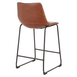 <span class=keywords><strong>Taburete</strong></span> de bar de cuero para <span class=keywords><strong>cocina</strong></span> de estilo <span class=keywords><strong>industrial</strong></span> retro - Product Image 4