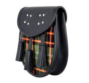 ผ้าสก็อตติชลายทาร์ทันแบบวินเทจสำหรับชุดกิลท์สปอร์รัน สำหรับทุกเพศ ทำด้วยมือ ผ้าสปอร์รันสก็อตติชแบบมืออาชีพ พู่หนังทนทานสำหรับบาสซูน - Product Image 6