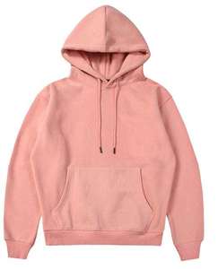 เสื้อฮู้ดผู้ชายทรงปกติ สีพื้น ผ้าฟลีซ โพลีเอสเตอร์/คอตตอน ดีไซน์กระเป๋าแบบลำลอง เหมาะสำหรับใส่ในฤดูหนาว มีโลโก้ด้านหน้า - Product Image 4