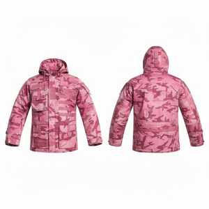 Veste à capuche camouflage imperméable de haute qualité, design multi-poches pour le travail en extérieur, protection contre le froid, veste pour homme - Product Image 4