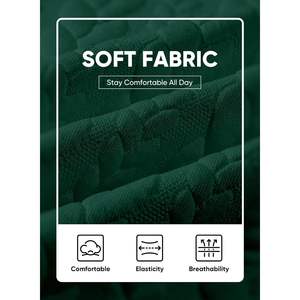 Custom Men's Oversized Crewneck <b>Sweatshirt</b> Casual Lightweight Pullover with 3D <b>Embroidery</b> Solid Pattern and Long Sleeves - Product Image 2