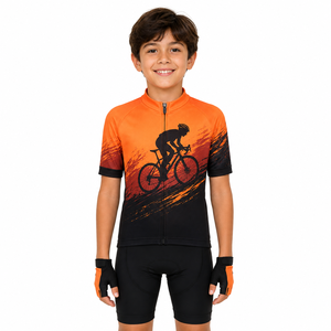 Maillot de cyclisme pour jeunes, maillot de vélo personnalisé sublimé, maillot de course à vélo pour enfants, uniforme d'équipe de cyclisme pour sports de plein air - Product Image 3