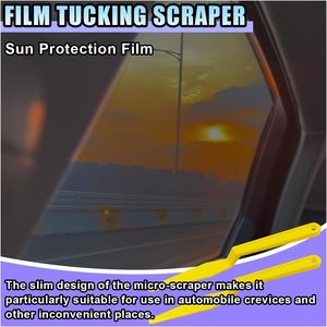Strumento per la Pulizia dei Vetri dell'Auto con Manico Lungo in Plastica, Raschietto Flessibile per Guarnizioni, Raschietto Piatto VI, Pratico Raschietto per Angoli - Product Image 4