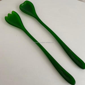 Ensemble de couverts faits à la main de style vintage en résine personnalisée avec tourbillon cuillère à fourchette à salade cuillère miroir de serveur vaisselle de mariage ustensiles de cuisine - Product Image 6